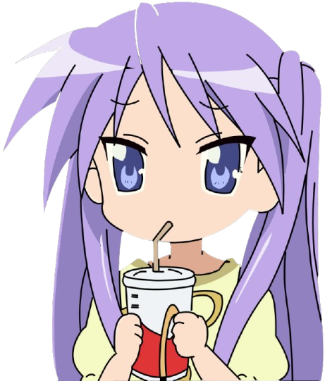 The glorious anime girl sipping logo